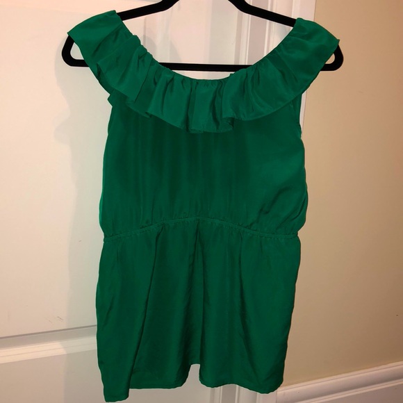 Ruffled green blouse - Picture 4 of 5